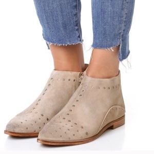 Free People Suede Studded Booties